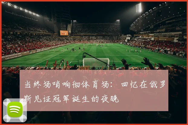 当终场哨响彻体育场：回忆在俄罗斯见证冠军诞生的夜晚